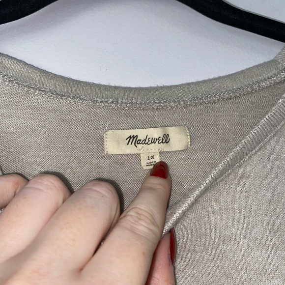 Madewell The Dreamiest Knit Tee in Oatmeal - Picture 5 of 8